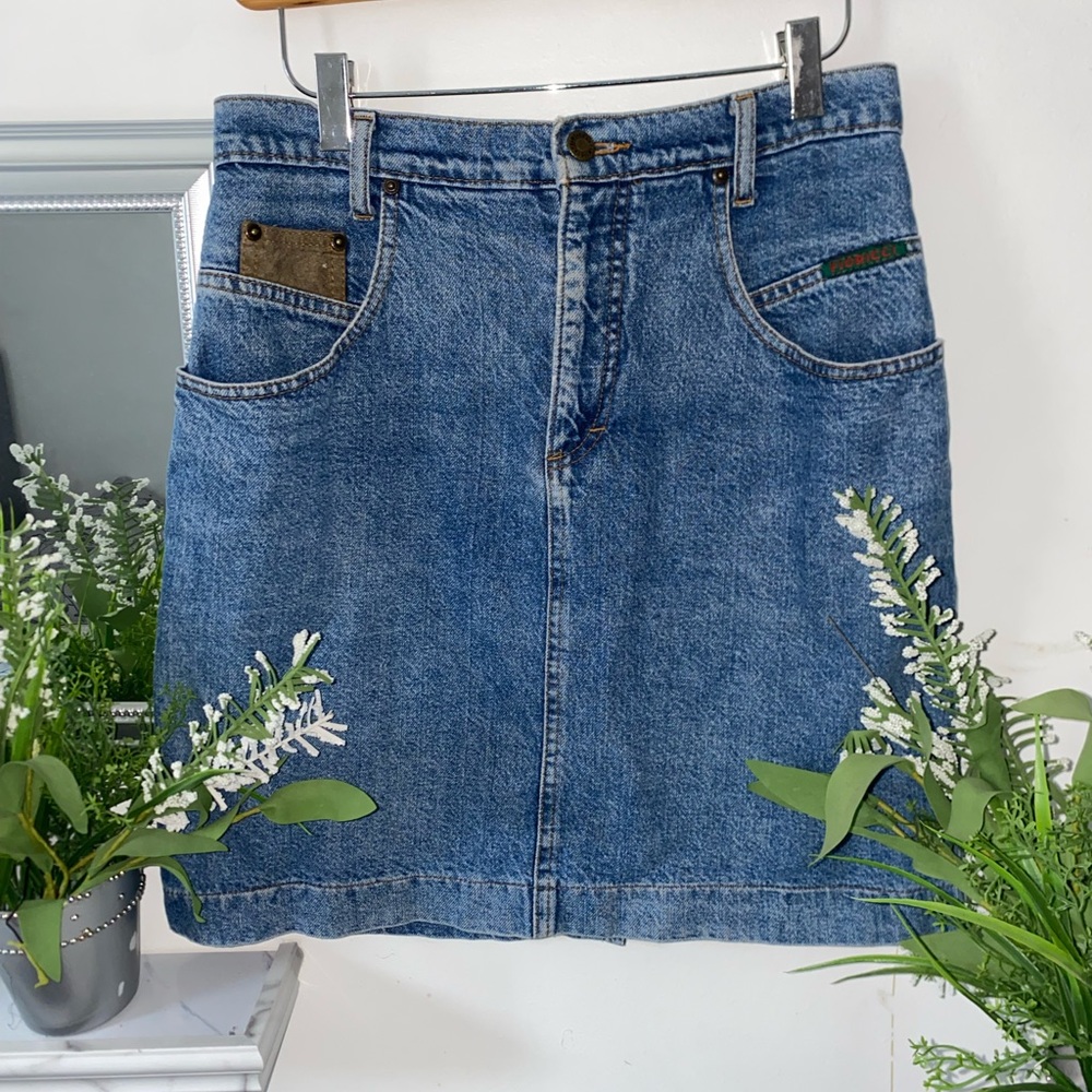 Vintage denim skirt